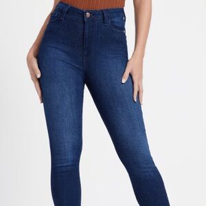 Guess Blue High Waist Skinny Jeans 28”